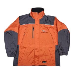 Corvette Racing Jacket Coat Sz 2XL Orange Grey Viking Tempest II Full Zip